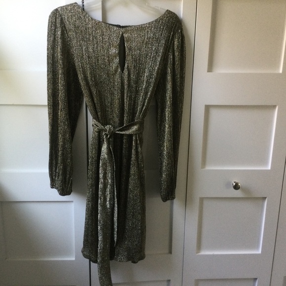 Metallic Gold Party Dress - Picture 6 of 9